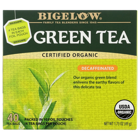 BIGELOW: Organic Green Tea Decaf 40 Bags, 1.73 oz - #tag1# - #tag2#