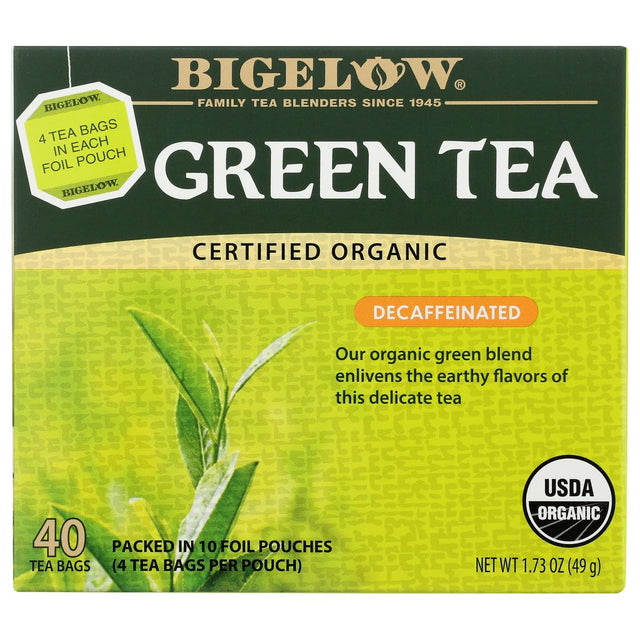 BIGELOW: Organic Green Tea Decaf 40 Bags, 1.73 oz - #tag1# - #tag2#