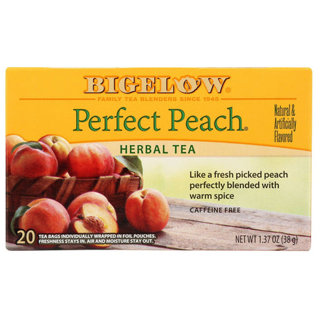 BIGELOW: Perfect Peach Herbal Tea 20Bg, 1.37 oz - #tag1# - #tag2#