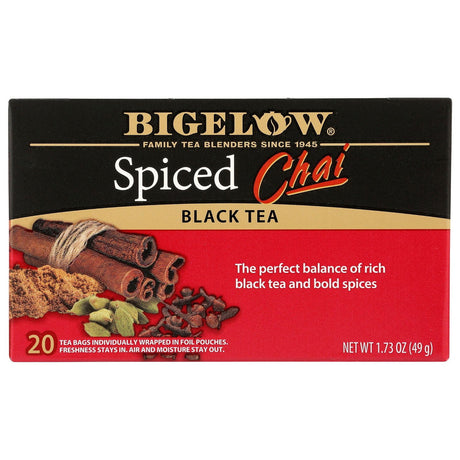 BIGELOW: Spiced Chai Black Tea 20 Tea Bags, 1.73 oz - #tag1# - #tag2#