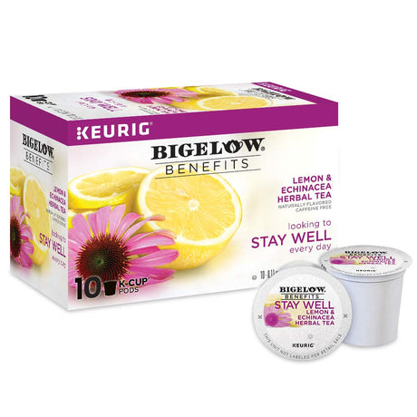 BIGELOW: Stay Well Lemon Echinacea Tea Kcup, 10 ea - #tag1# - #tag2#