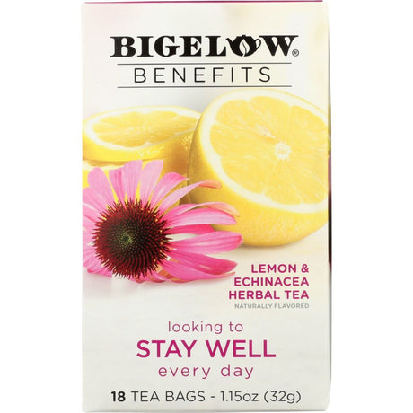 BIGELOW: Stay Well Lemon and Echinacea Herbal Tea, 1.15 oz - #tag1# - #tag2#