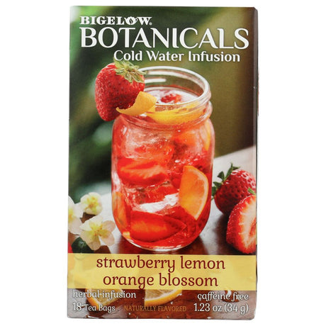 BIGELOW: Strawberry Lemon Orange Blossom Cold Water Infusion Tea, 1.23 oz - #tag1# - #tag2#