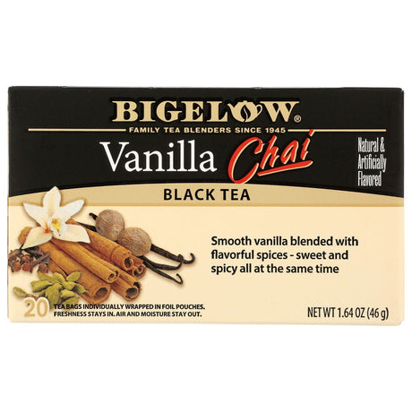 BIGELOW: Vanilla Chai Black Tea 20 Tea Bags, 1.64 oz - #tag1# - #tag2#