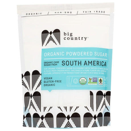 BIG COUNTRY FOODS: Organic Powdered Sugar, 16 oz - #tag1# - #tag2#