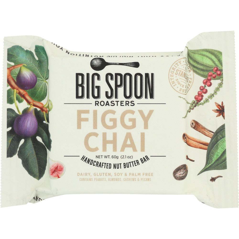 BIG SPOON ROASTERS: Figgy Chai Peanut Butter Bar, 60 gm - #tag1# - #tag2#