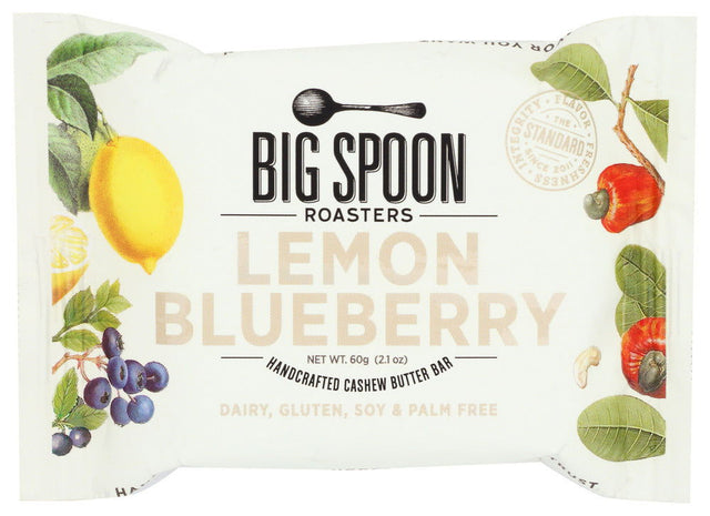 BIG SPOON ROASTERS: Lemon Blueberry Cashew Butter Bar, 60 gm - #tag1# - #tag2#