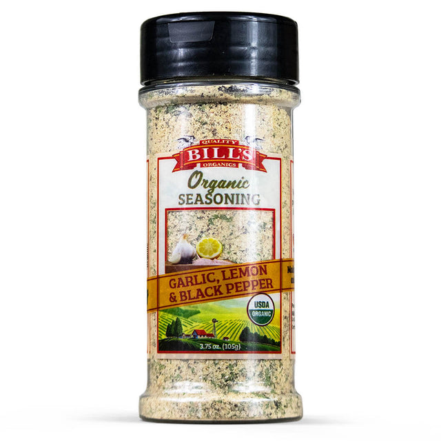 BILLS ORGANICS: Spice Garlic Lemon Pepper, 3.75 oz - #tag1# - #tag2#