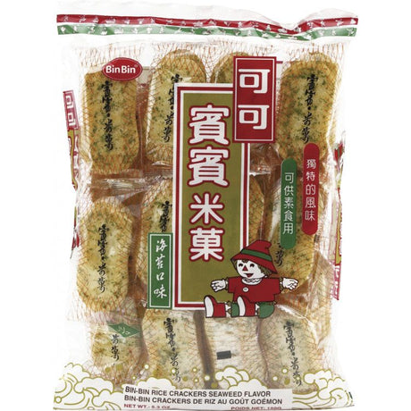 BIN BIN: Cracker Rice Seaweed, 6.49 oz - #tag1# - #tag2#