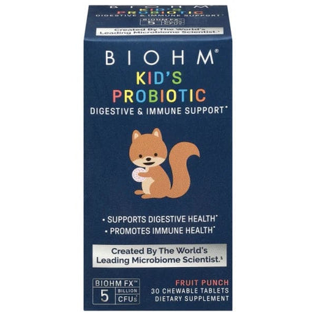 BIOHM: Kids Probiotic Chew 5B, 30 TB - #tag1# - #tag2#