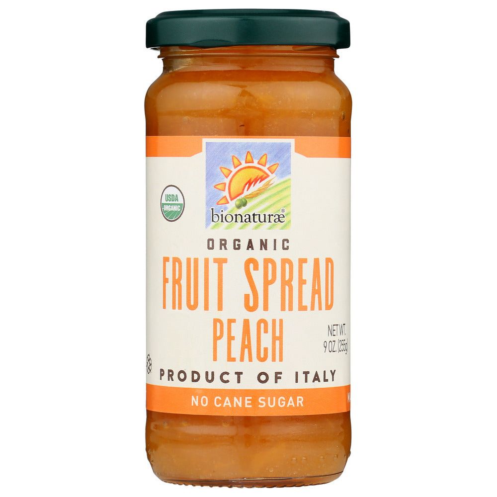 BIONATURAE: Fruit Spread Peach Organic, 9 oz - #tag1# - #tag2#