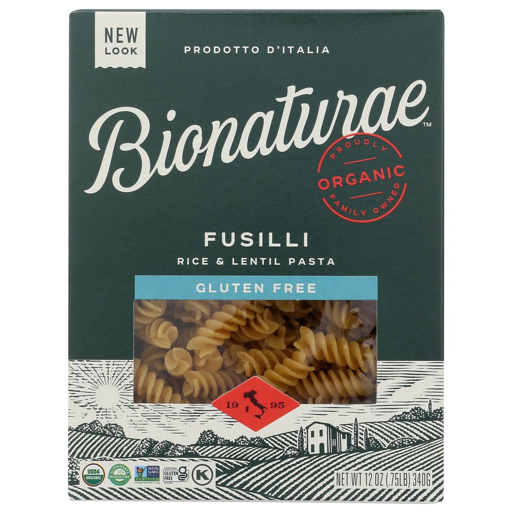 BIONATURAE: Organic Gluten Free Rice Lentil Fusili, 12 oz - #tag1# - #tag2#