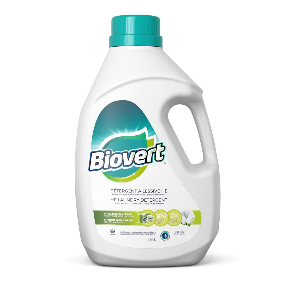 BIOVERT: Detergent Laundry Fresh Cotton, 150 fo - #tag1# - #tag2#