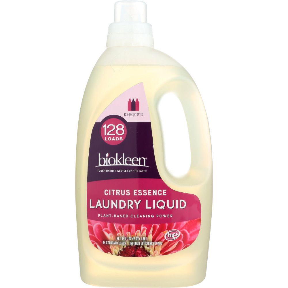 BIO KLEEN: Laundry Liquid Citrus Essence, 64 oz - #tag1# - #tag2#