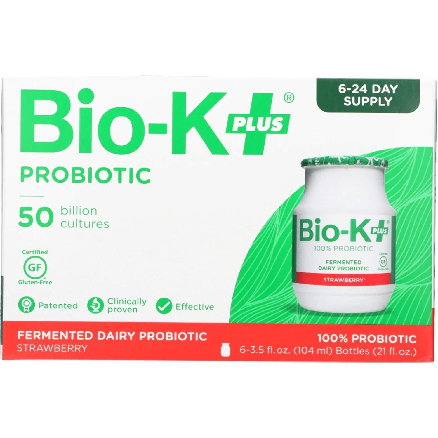 BIO K: Probiotic Kidz Strawberry Six Pack, 21 oz - #tag1# - #tag2#