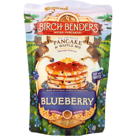 BIRCH BENDERS: Blueberry Pancake and Waffle Mix, 14 oz - Sunshine Co Op. - #tag1# - #tag2# - #tag3# - #tag4#