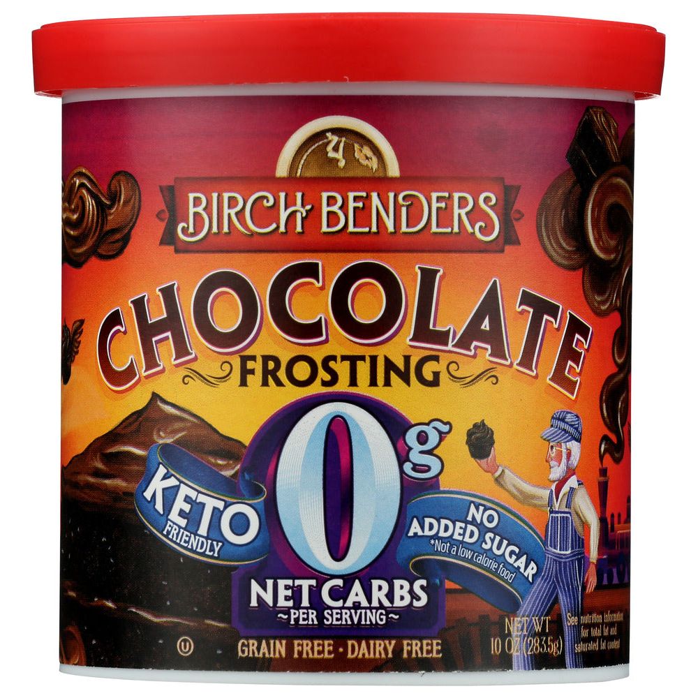 BIRCH BENDERS: Frosting Keto Chocolate, 10 OZ - #tag1# - #tag2#