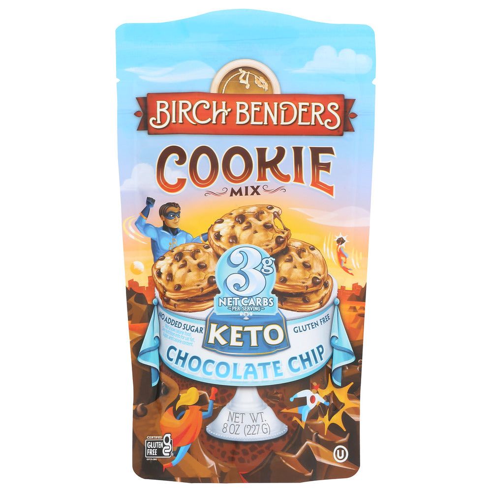 BIRCH BENDERS: Mix Keto Cho Chip Cookie, 8 OZ - #tag1# - #tag2#