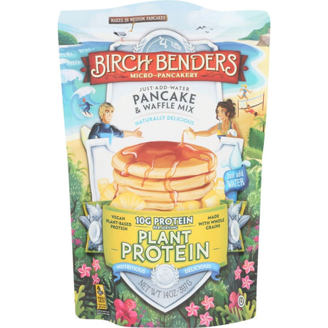 BIRCH BENDERS: Plant Protein Pancake & Waffle Mix, 14 oz - Sunshine Co Op. - #tag1# - #tag2# - #tag3# - #tag4#