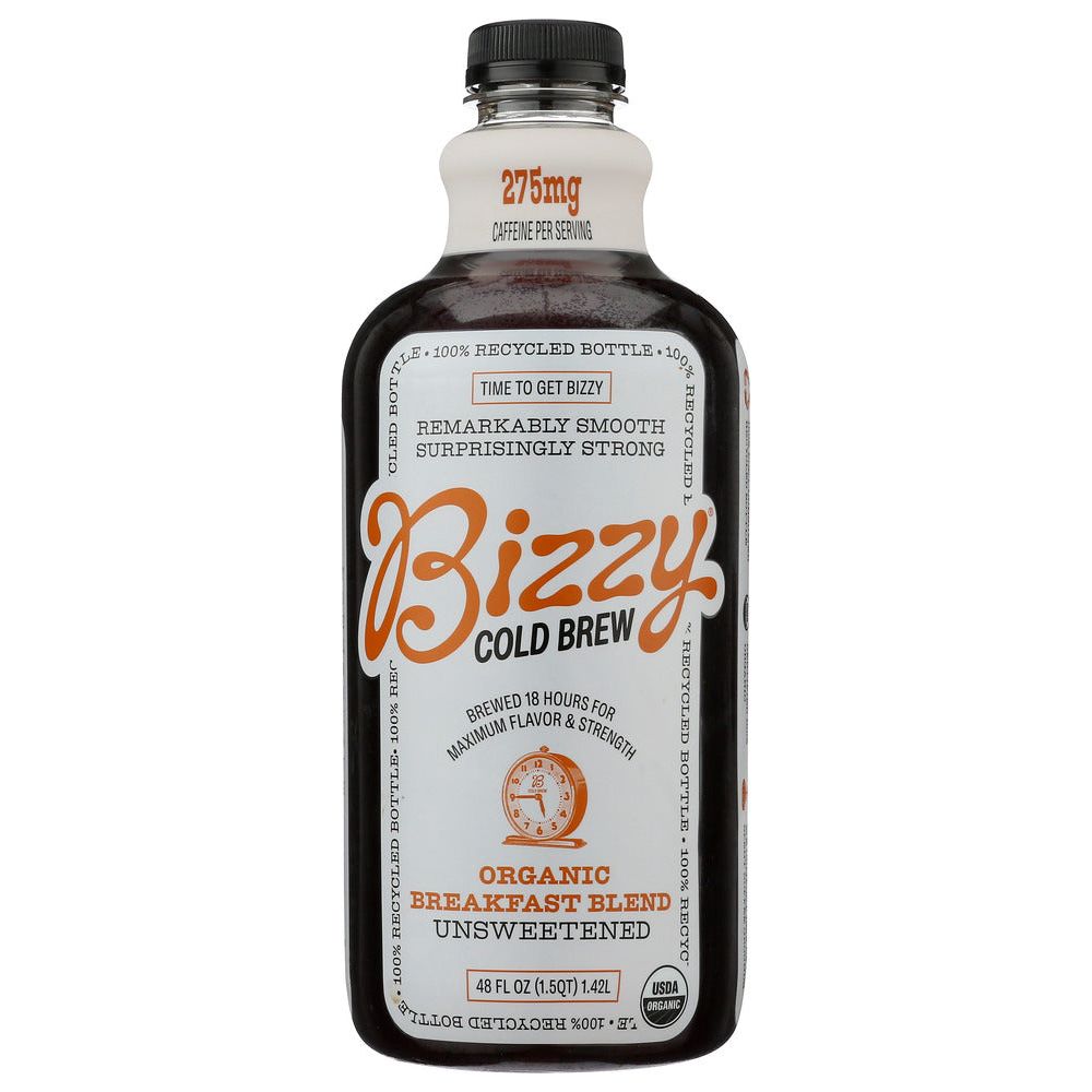 BIZZY COFFEE: Coffee Cold Brew Breakfast Blend Organic, 48 fo - #tag1# - #tag2#
