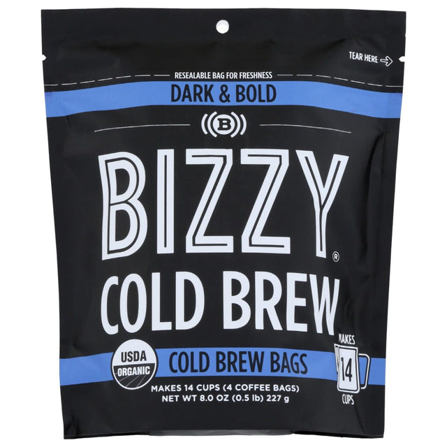 BIZZY COFFEE: Dark and Bold Coffee Cold Brew, 8 oz - #tag1# - #tag2#