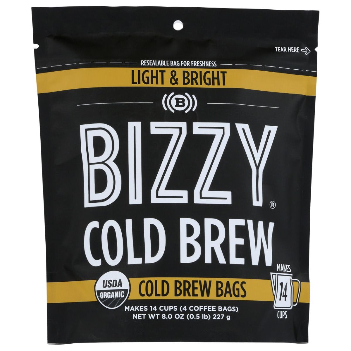 BIZZY COFFEE: Light and Bright Cold Brew Coffee, 8 oz - #tag1# - #tag2#