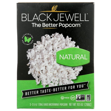 BLACK JEWELL: Microwave Popcorn Natural 3 Bags, 10.5 oz - #tag1# - #tag2#