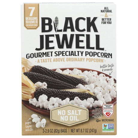 BLACK JEWELL: Microwave Popcorn No Salt No Oil 3Ct, 8.7 oz - #tag1# - #tag2#
