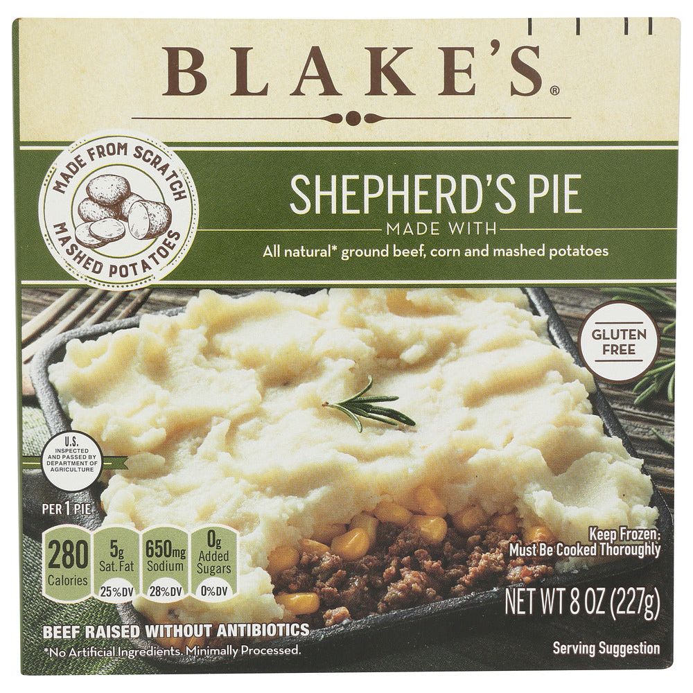 BLAKES: All Natural Corn & Homestyle Mashed Potatoes Shepherd's Pie, 8 oz - #tag1# - #tag2#