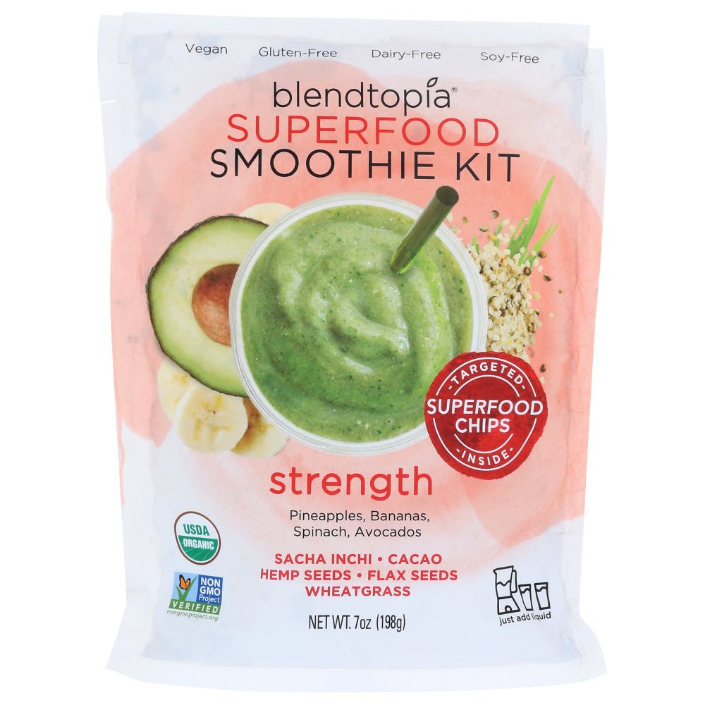 BLENDTOPIA: Strength Superfood Smoothie Kit, 7 oz - #tag1# - #tag2#