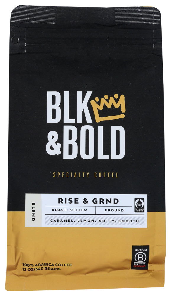 BLK & BOLD LLC: Rise Grnd Medium Roast Blend, 12 oz - #tag1# - #tag2#