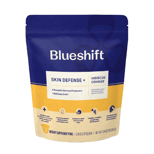 BLUESHIFT NUTRITION: Skin Defense Plus Hibiscus Orange 14Ct, 3.64 oz - #tag1# - #tag2#
