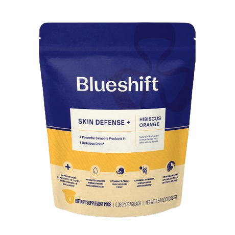BLUESHIFT NUTRITION: Skin Defense Plus Hibiscus Orange 14Ct, 3.64 oz - #tag1# - #tag2#