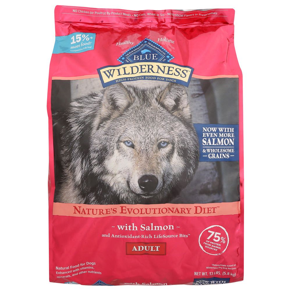 BLUE BUFFALO: Dog Food Adlt Slmn Wldrn, 13 LB - #tag1# - #tag2#