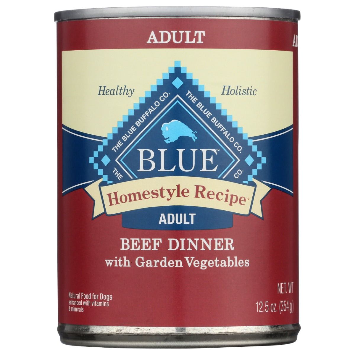BLUE BUFFALO: Homestyle Recipe Adult Dog Food Beef Dinner with Garden Vegetables, 12.5 oz - #tag1# - #tag2#