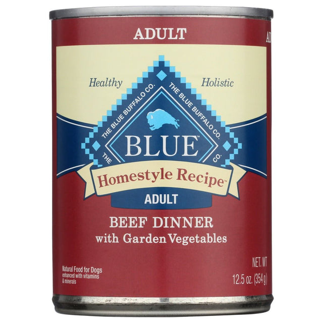BLUE BUFFALO: Homestyle Recipe Adult Dog Food Beef Dinner with Garden Vegetables, 12.5 oz - #tag1# - #tag2#