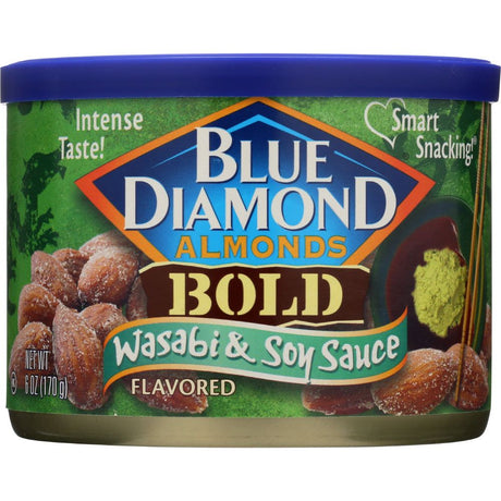 BLUE DIAMOND: Bold Wasabi and Soy Sauce Almonds, 6 oz - #tag1# - #tag2#