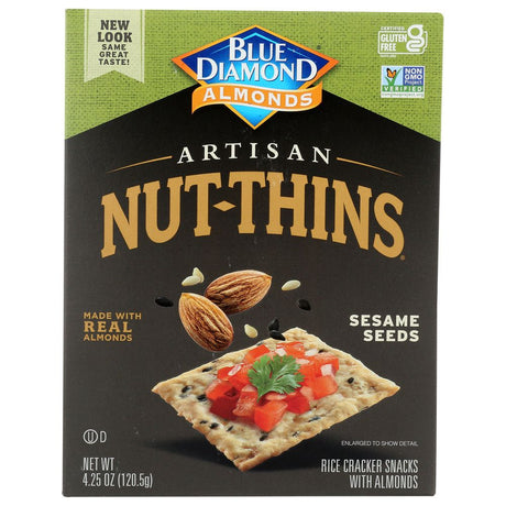 BLUE DIAMOND: Nut Thins Artisan With Almonds & Sesame Seeds, Wheat & Gluten Free, 4.25 oz - #tag1# - #tag2#