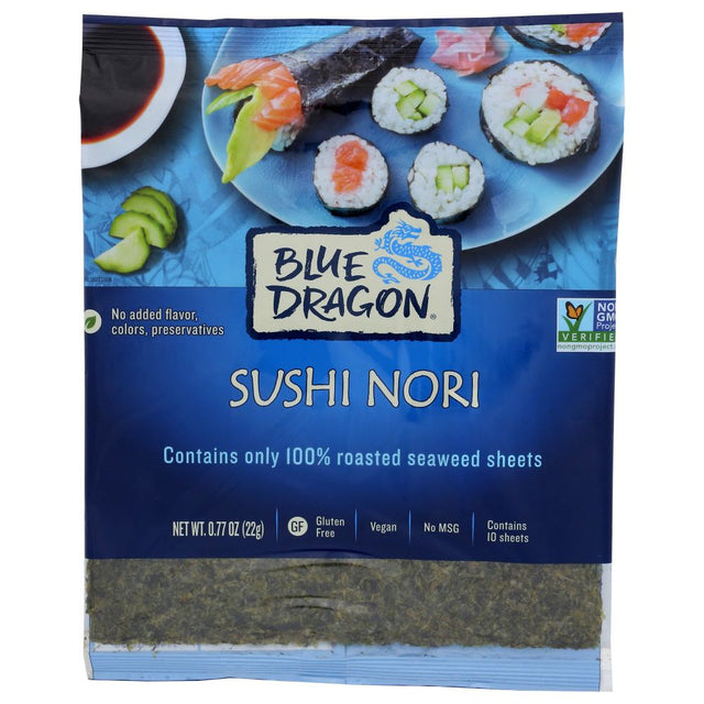BLUE DRAGON: Sushi Nori Roasted Seaweed Perfect For Sushi, 0.77 oz - #tag1# - #tag2#