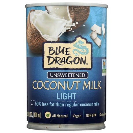BLUE DRAGON: Unsweetened Coconut Milk Light, 13.5 oz - Sunshine Co Op. - #tag1# - #tag2# - #tag3# - #tag4#