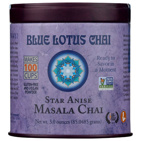 BLUE LOTUS CHAI: Chai Masala Star Anise, 3 oz - #tag1# - #tag2#