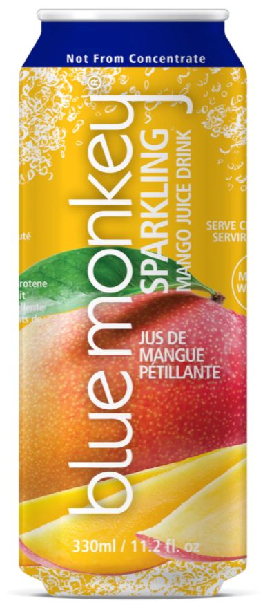 BLUE MONKEY: Sparkling Mango Juice, 11.2 fo - #tag1# - #tag2#