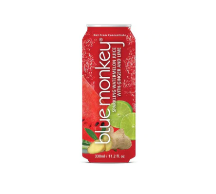 BLUE MONKEY: Sparkling Watermelon Juice With Ginger and Lime, 11.2 fo - #tag1# - #tag2#