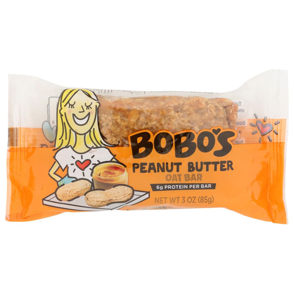 BOBO'S OAT BARS: All Natural Bar Peanut Butter, 3 oz - #tag1# - #tag2#