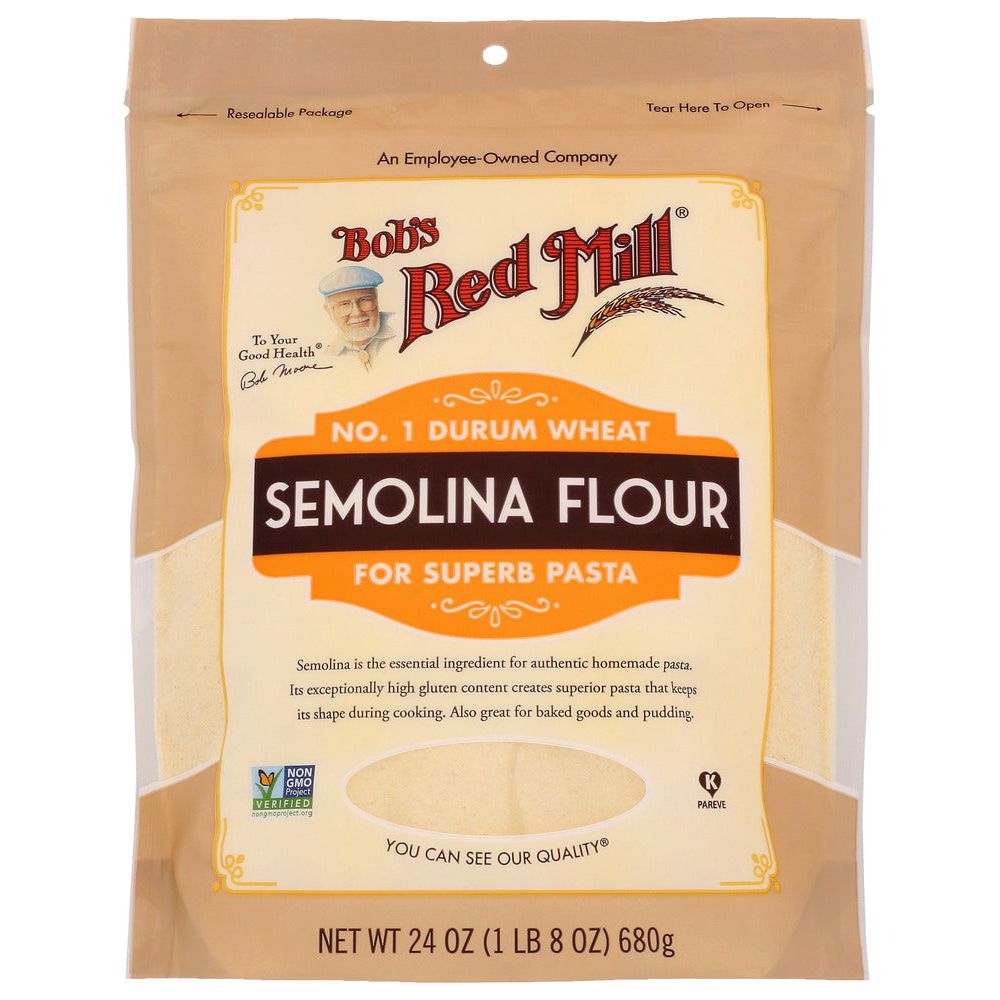 BOBS RED MILL: Flour Semolina, 24 oz - #tag1# - #tag2#