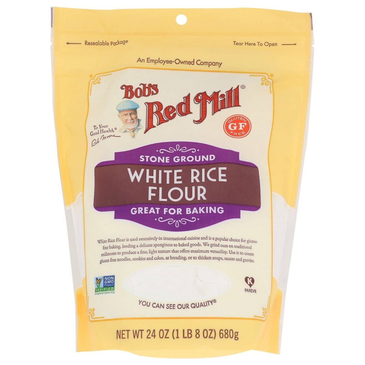 BOBS RED MILL: Flour White Rice, 24 oz - #tag1# - #tag2#