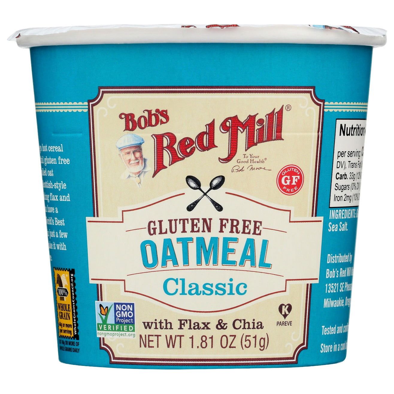 BOBS RED MILL: Gluten Free Oatmeal Cup Classic, 1.81 oz - Sunshine Co Op. - #tag1# - #tag2# - #tag3# - #tag4#