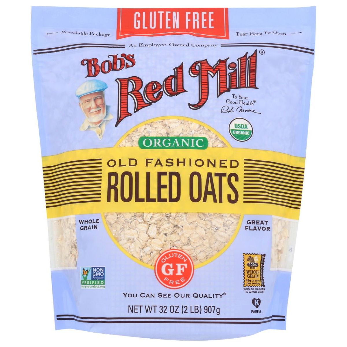 BOBS RED MILL: Gluten Free Organic Old Fashioned Rolled Oats, 32 oz - Sunshine Co Op. - #tag1# - #tag2# - #tag3# - #tag4#