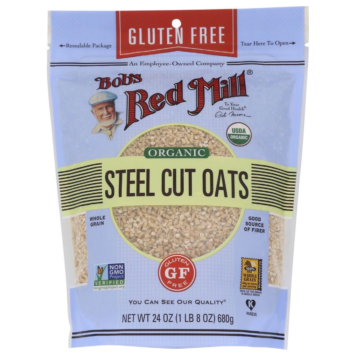 BOBS RED MILL: Gluten Free Organic Steel Cut Oats, 24 oz - Sunshine Co Op. - #tag1# - #tag2# - #tag3# - #tag4#