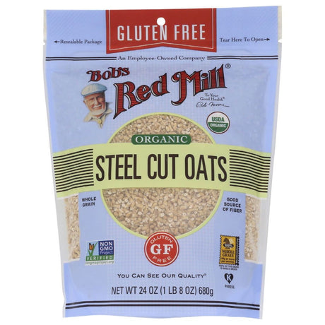 BOBS RED MILL: Gluten Free Organic Steel Cut Oats, 24 oz - Sunshine Co Op. - #tag1# - #tag2# - #tag3# - #tag4#
